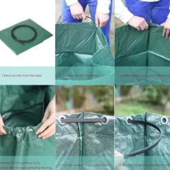 Trädgårdsväska - Extra Robust - Set med 3 - Grön - 272L