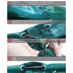 Trädgårdsväskor - Ej specificerat - Set om 6 - Kapacitet 272L - Fuktbeständig - Antirivningsskydd