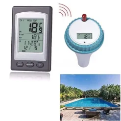 Trådlös pooltermometer Flytande vattentermometer för spabad inomhus utomhus