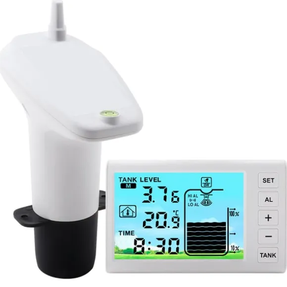 Trådlös vattensensor med larm - mäter vattennivå