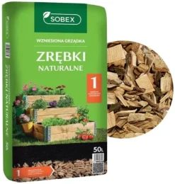 Träflis för dekorativ upphöjd trädgårdsbädd 50L