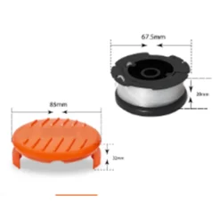 Trimmerspolar Black & Decker GL4525, GL5028, GLC1423L, GLC1825L grästrimmer