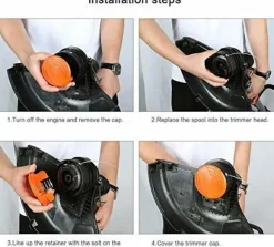 Trimmerspolar Black & Decker GL4525, GL5028, GLC1423L, GLC1825L grästrimmer