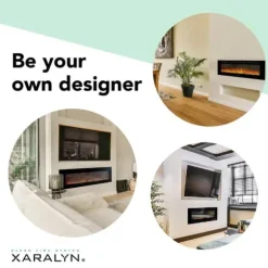 Trivero 130 cinewall inbyggd spis - vägg öppen spis - 1400 Watt värme