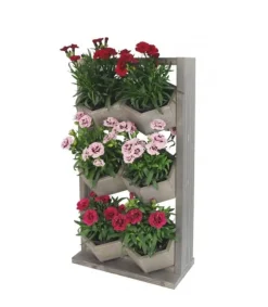 Trälådor för vertikal odling RD-8/2x3 - Grå