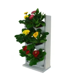 Trälådor för vertikal odling RD-8/2x3 - Grå