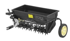 TROLLA Gräsmatteluftare/gödselspridare i kombination