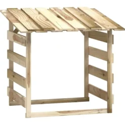 Träpergola med tak - Dekorativt inslag för utemiljö | Storlek: 100x90x100 cm | Material: Impregnerad furu