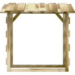 Träpergola med tak 6 delar - Dekorativ utomhuslösning | Storlek: 100x90x100 cm | Material: Impregnerad furu