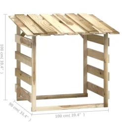 Träpergola med tak 6 delar - Dekorativ utomhuslösning | Storlek: 100x90x100 cm | Material: Impregnerad furu