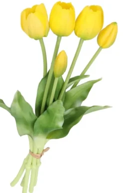 TULPANBUKETT MED TULPANER GUMMIBELAGDA GUMMISILIKONLIKT LIV