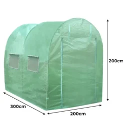 Tunnelväxthus 25 mm 3 m (L) x 2 m (B) | Växthus Tunnel Växthustunnel