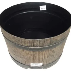 Tunnformad vattenuppsamlarbas - NATURE - 50 liter - Brun rotationsgjuten PE