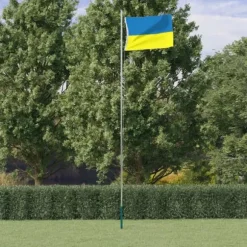 Ukrainas flagga med mässingsöljetter 90x150 cm