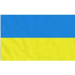 Ukrainas flagga med mässingsöljetter 90x150 cm