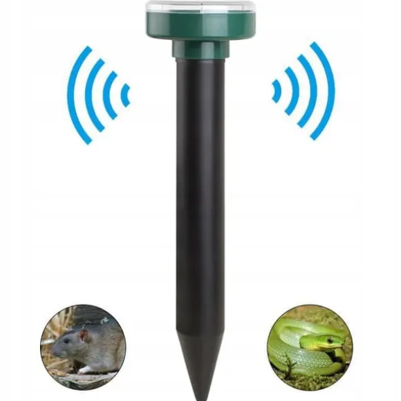 ULTRALJUDS SOLREPELLER FÖR MULLVOLLES RÅTTOR ORMER SKADDYRELSER