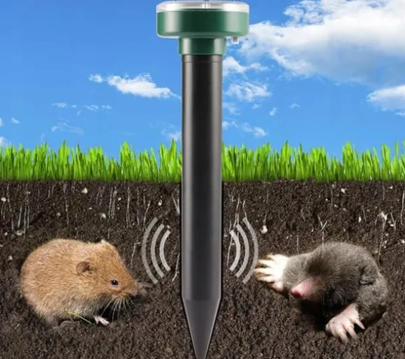 ULTRALJUDS SOLREPELLER FÖR MULLVOLLES RÅTTOR ORMER SKADDYRELSER