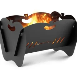 Uniprodo - Eldfat - 40 x 30 x 26 cm - Lätt att sätta ihop