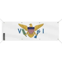United States Virgin Islands Flag Banner 8 öljetter 70x210 cm