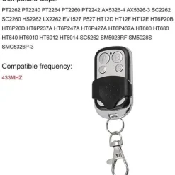 Universell fjärrkontroll - 3-pack - 433 MHz - 4 knappar - Signalduplicator