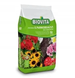 Universell trädgårdsjord 5,5-6,5 pH för blommor 5l