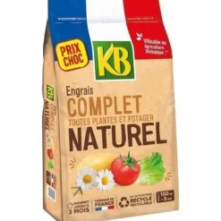 Universellt Komplett Gödningsmedel KB KBCOMP5 - 5kg - Näring i upp till 3 månader - Upp till 100m² gödslade