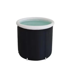 Uppblåsbar isbadkar, ergonomisk design, bärbar och hopfällbar, badhink 002