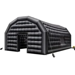Uppblåsbar nattklubb 9x6x4 m svart, Oxford-tyg