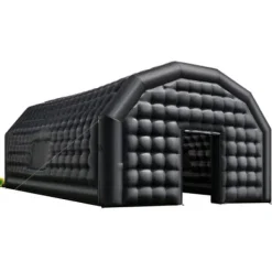 Uppblåsbar nattklubb 9x6x4 m svart, Oxford-tyg