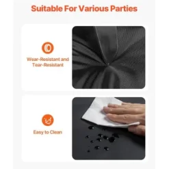 Uppblåsbar nattklubb 9x6x4 m svart, Oxford-tyg