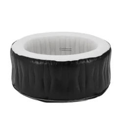 Uppblåsbart spabad Carbone Ø165x70 cm svart vit [pro.tec]