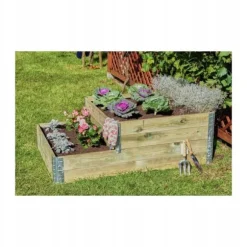 Upphöjd grönsaksbädd i trä 120x80x20