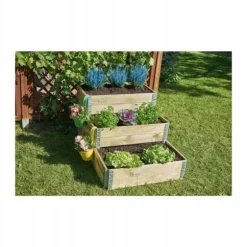 Upphöjd grönsaksbädd i trä 120x80x20