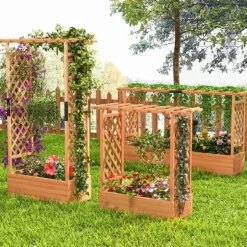 Upphöjd odlingsbädd, 201×44×114 cm, Orange