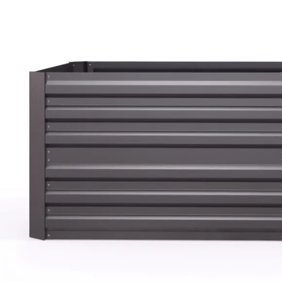 Upphöjd odlingsbädd, 180x90x59 cm, Mörkgrå