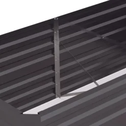 Upphöjd odlingsbädd, 180x90x59 cm, Mörkgrå