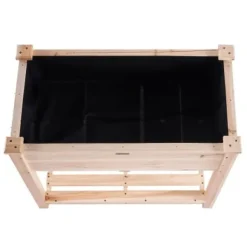 Upphöjd odlingsbädd, 86x46x76 cm, naturträ, trä