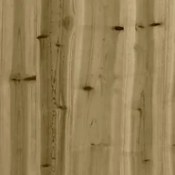 Upphöjd odlingslåda i impregnerad furu med staket-design | Storlek: 200x50x50 cm | Färg: Natur