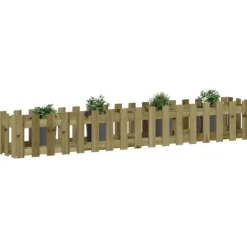 Upphöjd odlingslåda i impregnerad furu - Staket-design | Storlek: 200x30x30 cm