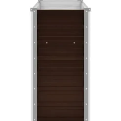 Upphöjd odlingslåda i metall - Galvaniserat stål | Färg: Brun | Storlek: 100x40x77 cm