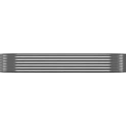 Upphöjd odlingslåda i pulverlackerat stål | Storlek: 249x100x36 cm | Färg: Antracit