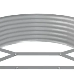 Upphöjd odlingslåda i pulverlackerat stål | Storlek: 249x100x36 cm | Färg: Antracit