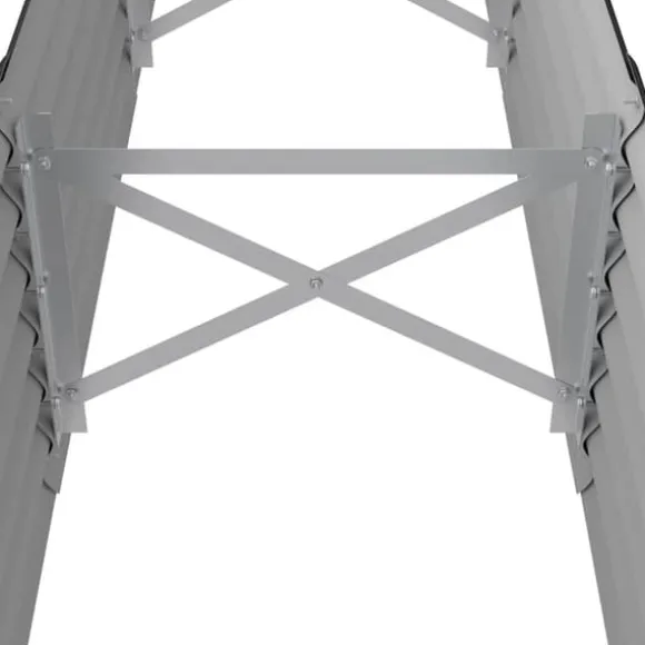 Upphöjd odlingslåda i pulverlackerat stål | Färg: Antracit | Storlek: 224x40x36 cm