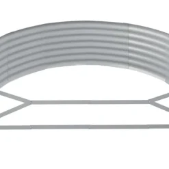 Upphöjd odlingslåda i pulverlackerat stål - Trädgård och balkong | Färg: Antracit | Storlek: 214x140x36 cm