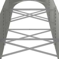 Upphöjd odlingslåda i pulverlackerat stål | Färg: Brun | Storlek: 296x80x68 cm