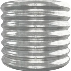 Upphöjd odlingslåda i pulverlackerat stål | Färg: Silver | Storlek: 332x40x36 cm