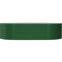 Upphöjd odlingslåda i pulverlackerat stål | Färg: Grön | Storlek: 152x80x36 cm