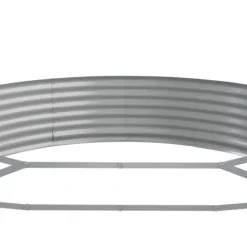 Upphöjd odlingslåda i pulverlackerat stål | Storlek: 600x140x36 cm | Färg: Silver