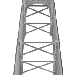 Upphöjd odlingslåda i pulverlackerat stål - Trädgårdsbänk | Färg: Antracit | Storlek: 152x40x68 cm