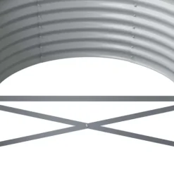 Upphöjd odlingslåda i pulverlackerat stål - Trädgårdsanvändning | Färg: Antracit | Storlek: 224x80x36 cm